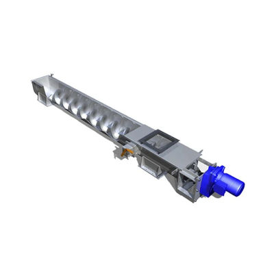 304 / 316SS Semen Batubara Kapur Beton Grain Spiral Screw Conveyor 1.5-5.5kw