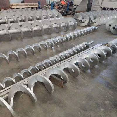 304 / 316SS Semen Batubara Kapur Beton Grain Spiral Screw Conveyor 1.5-5.5kw