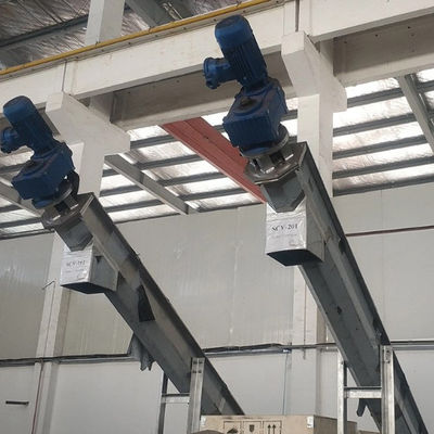304 / 316SS Semen Batubara Kapur Beton Grain Spiral Screw Conveyor 1.5-5.5kw