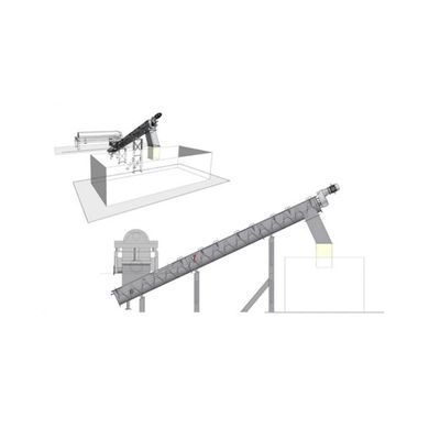 Stainless Steel Auger Spiral Granular Material Powder Screw Conveyor Efisiensi Tinggi