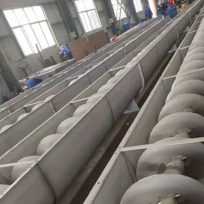 Stainless Steel Auger Spiral Granular Material Powder Screw Conveyor Efisiensi Tinggi