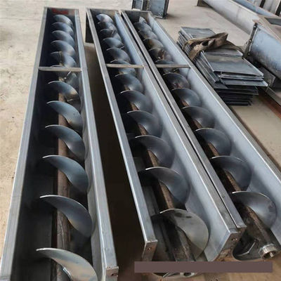 SS316 U Trough Stainless Steel Spiral Conveyor Powder Auger Conveyor 1 ~ 100m