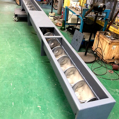 SS316 U Trough Stainless Steel Spiral Conveyor Powder Auger Conveyor 1 ~ 100m