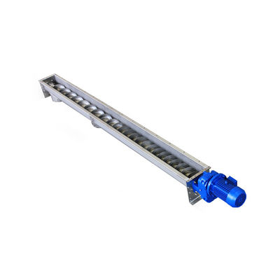 30t / H Portable Inclined Ss Screw Conveyor U Groove Sludge Screw Belt Conveyor