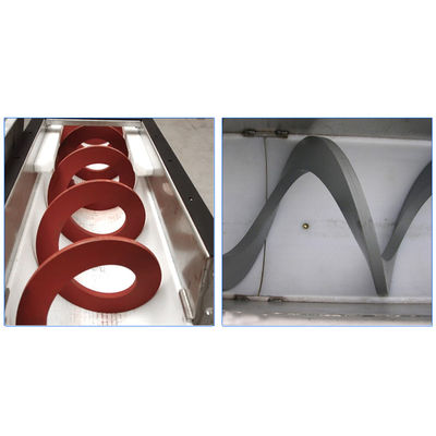 30t / H Portable Inclined Ss Screw Conveyor U Groove Sludge Screw Belt Conveyor