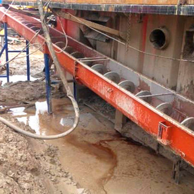 30t / H Portable Inclined Ss Screw Conveyor U Groove Sludge Screw Belt Conveyor