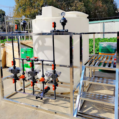 CE ISO 250L ~ 10000L Mesin Dosis Flokulan Sepenuhnya Otomatis Sistem Dosis Flokulan PAC / PAM