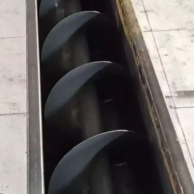 5t / H SS316 Mud Auger Shaftless Screw Belt Conveyor Untuk Pengolahan Air Limbah Pencelupan