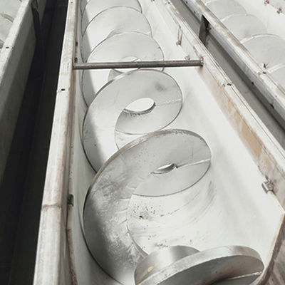 5t / H SS316 Mud Auger Shaftless Screw Belt Conveyor Untuk Pengolahan Air Limbah Pencelupan