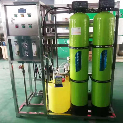Peralatan Sistem Pemurnian Air Reverse Osmosis ISO9001 500lph Untuk Minum