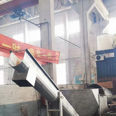 Konveyor Sekrup Tanpa Poros Baja Karbon 50m3 / H Konveyor Spiral Stainless Steel Otomatis