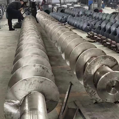 1 ~ 25Meter Cenderung Stainless Steel Screw Auger Conveyor Untuk Semen Silo