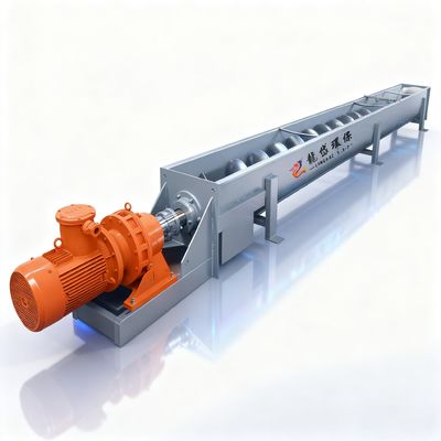 Slag Sprial 304 Stainless Steel Screw Conveyor Untuk Semen