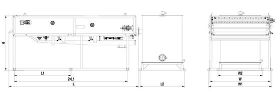 500mm Gravity Sludge Thickener, 5m3 / h Gravity Belt Thickener