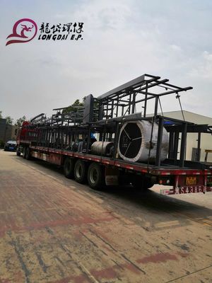 Konveyor Penghapusan Sampah Portabel, Mesin Konveyor Sekrup 500mm