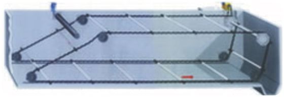 Sistem Pengikis Rantai 3m Baja Karbon Untuk Tangki Pengolahan Air