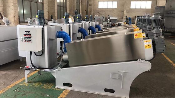 Mesin Pengeringan Lumpur Sekrup 45m3 / jam, Mesin Press Sekrup Pengeringan Baja Karbon Steel