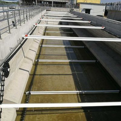 4.5m Bepergian Bridge Sludge Scraper Bahan Pengikisan Plat Rantai Non Logam