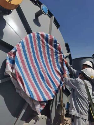 Silo Penyimpanan Pelet Plastik 8.5m, Tangki Penyimpanan Silo 4T