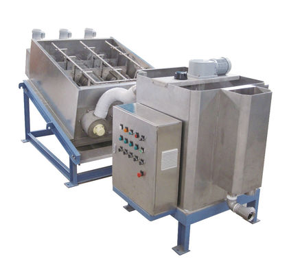 Tiga Motor 300 Stacked Screw Sludge Dewatering Machine Kelas Industri