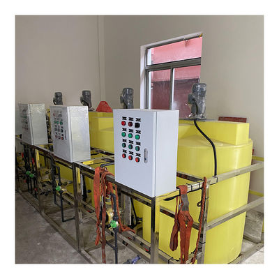 Sistem Dosis Kimia Polimer Cair Bubuk Perawatan Limbah Otomatis Gravitasi Sendiri