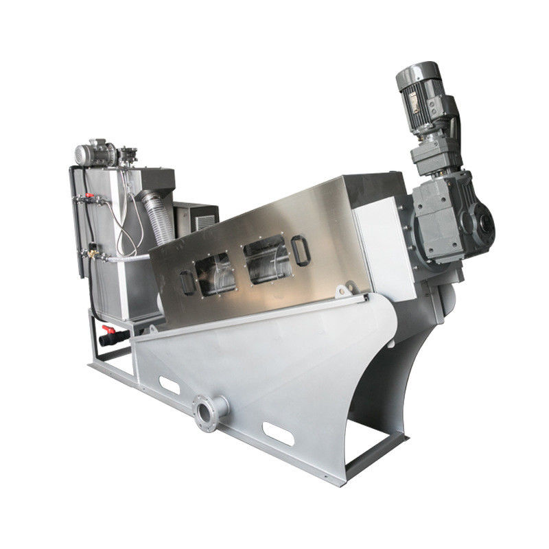 304 Stainless Steel Volute Sludge Dewatering Machine Screw Press Industri Otomatis