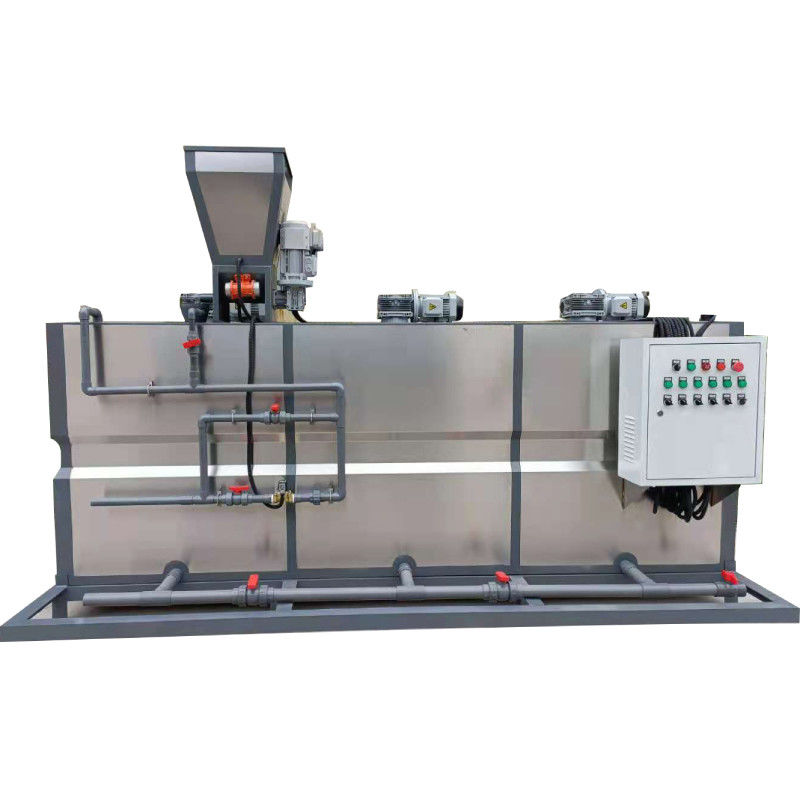 500L / H Tiga Kotak Terintegrasi PAM Dry Powder Perangkat Dosis Otomatis Pengolahan Limbah