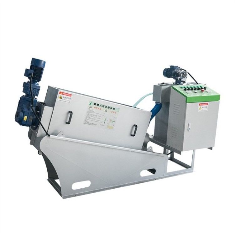 5m3/H Stainless Steel Screw Stacker Akuakultur Spiral Sludge Dehydrator