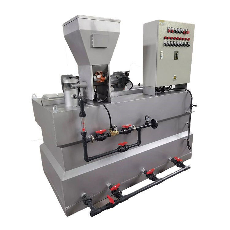 1500L / H Perangkat Dosis Otomatis Terintegrasi PAC / PAM Dosis Alkali Asam Klorin