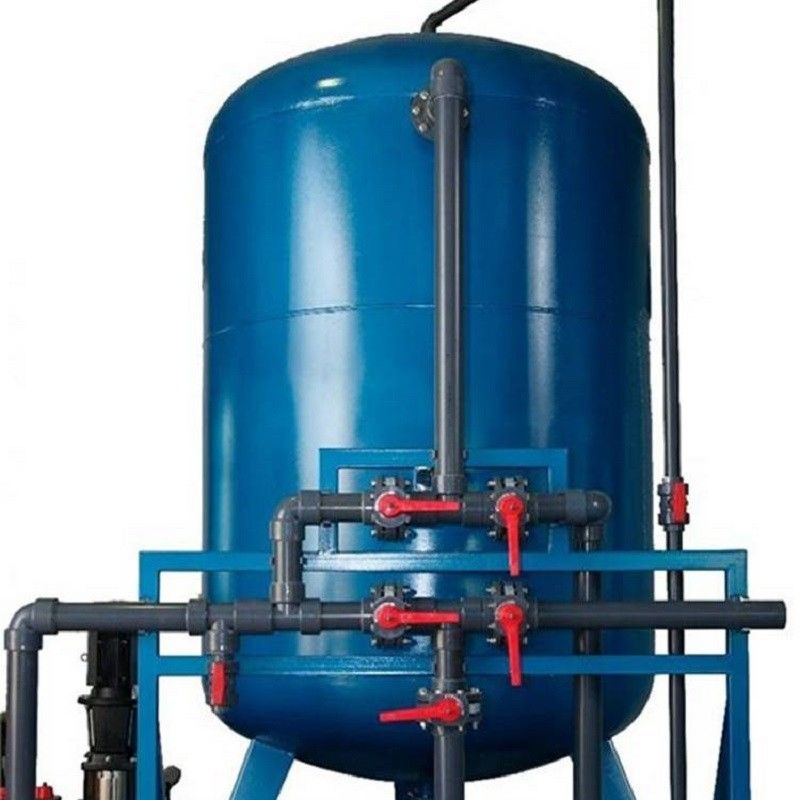 30m3 / H Carbon Steel Filter Karbon Aktif Sungai Air Tanah Dangkal Pasir Multimedia Filter
