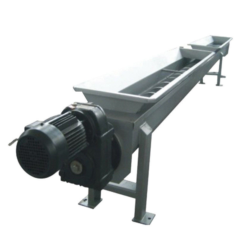 U Shaped Screw Belt Conveyor Shaftless untuk Mortar Grain Sludge Carbon Ash Concrete