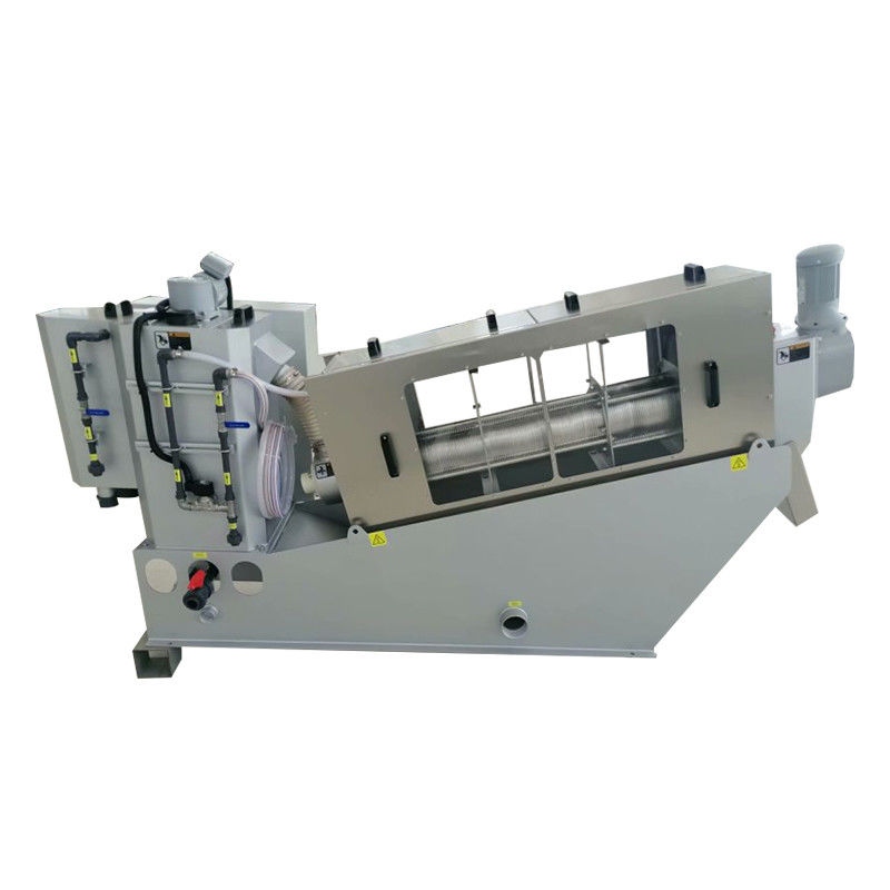 Mesin Screw Press Sludge Dewatering Pertanian Stainless Steel