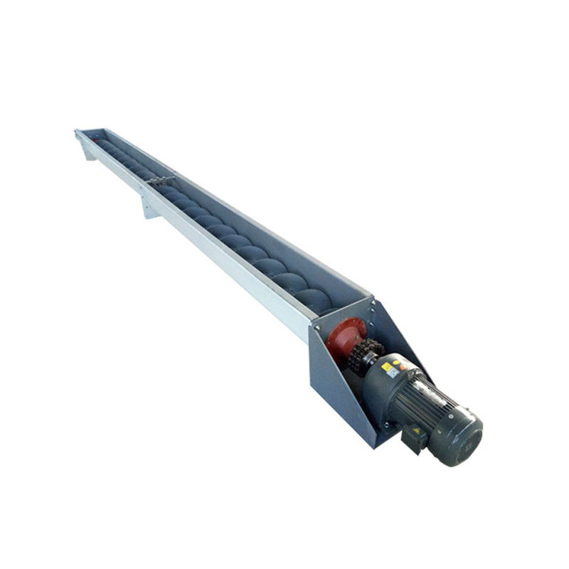 1 ~ 100m Panjang Konveyor Sekrup Shaftless Baja Karbon Otomatis Untuk Serbuk Butir Semen