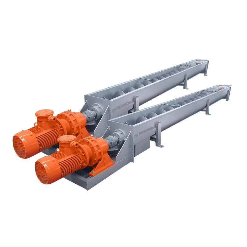 Carbon Steel Shaftless Spiral Conveyor Kecepatan Disesuaikan Disesuaikan 1~100m