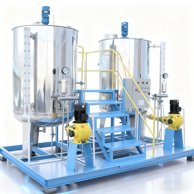 Kota 4000L / h Mesin Dosis Otomatis Baja Karbon