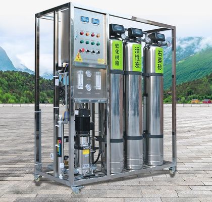 Pemurni Air Murni RO Deionisasi Otomatis Peralatan Air Lunak 500l/H Peralatan pengolahan air