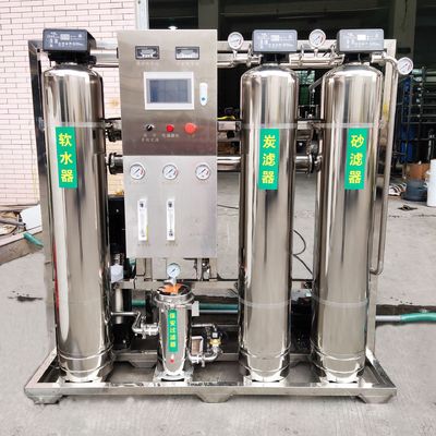 Pemurni Air Murni RO Deionisasi Otomatis Peralatan Air Lunak 500l/H Peralatan pengolahan air