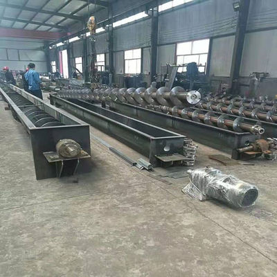 Mesin Pengumpan Sludge Screw Conveyor Industri Shaftless SS304 U Groove