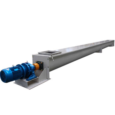 Mesin Pengumpan Sludge Screw Conveyor Industri Shaftless SS304 U Groove
