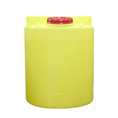 100L Round Bottom PE Dosis Bucket Pac / Pam Pencampuran Agen Limbah Kimia