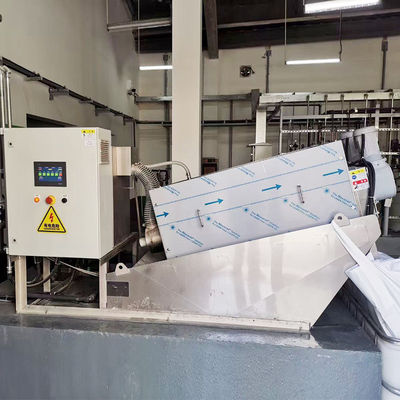 304 Stainless Steel Volute Sludge Dewatering Machine Screw Press Industri Otomatis