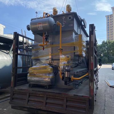 Stainless Steel Aliran Horizontal DAF Dissolved Air Flotation Machine Terintegrasi 50m3 / H