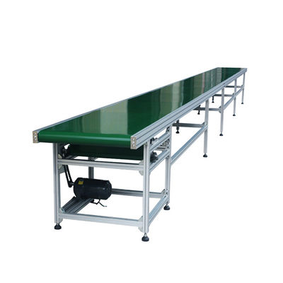 Belt Conveyor PVC Horisontal Industri Sabuk Konveyor Profil Aluminium Otomatis