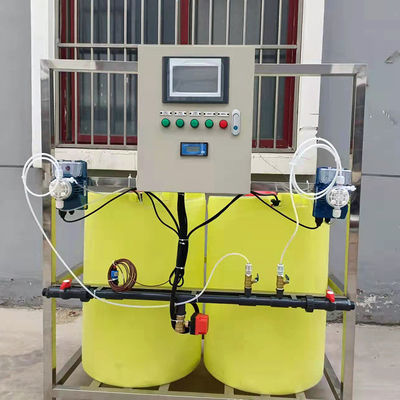 1000L / H PE Pac Pam Flocculant Mesin Dosis Otomatis Pelarutan Rilis Lambat