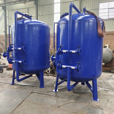 Pasir Kuarsa Dangkal Filter Baja Tahan Karat Karbon Aktif Pencucian Balik Otomatis