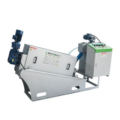 5m3/H Stainless Steel Screw Stacker Akuakultur Spiral Sludge Dehydrator