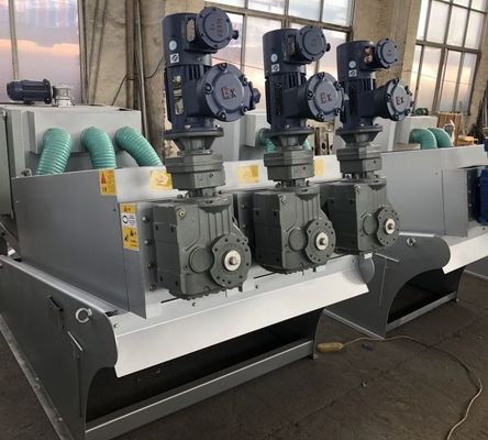 5m3/H Stainless Steel Screw Stacker Akuakultur Spiral Sludge Dehydrator