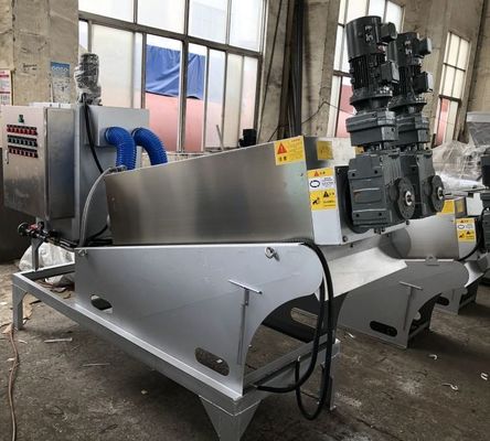 5m3/H Stainless Steel Screw Stacker Akuakultur Spiral Sludge Dehydrator