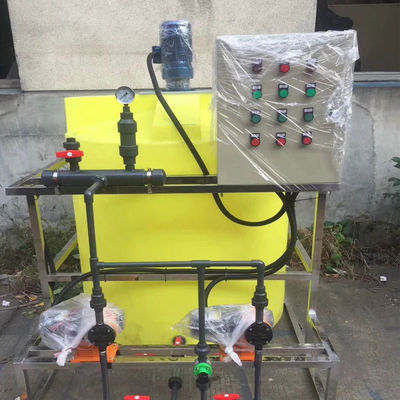Sistem Dosis Otomatis Cairan Kimia untuk Pengolahan Air Limbah Pabrik Pencelupan