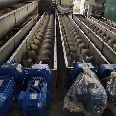 Sewage Treatment Plant Shaftless Spiral Conveyor Grid Residu Conveyor Equipment